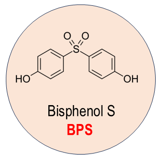 Chemical structure of bisphenol S